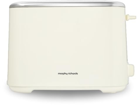 Morphy Richards Equip Cream 2 Slice Toaster - Defrost And Reheat Settings - 2 Slot - Stainless Steel - 222065