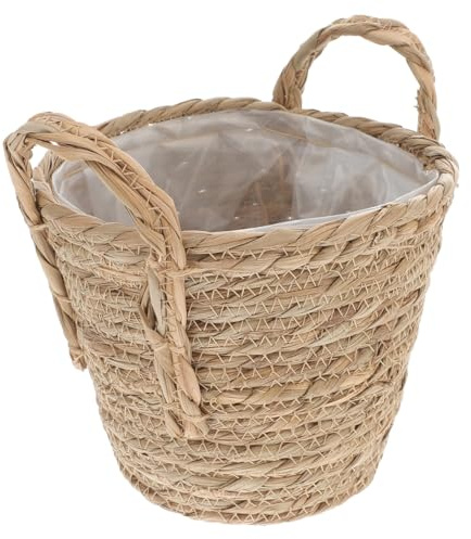 De Mimbre, Pote De Flor Cesta para de agrasos Tejida a Mano Cesta de para decoración Mimbre De