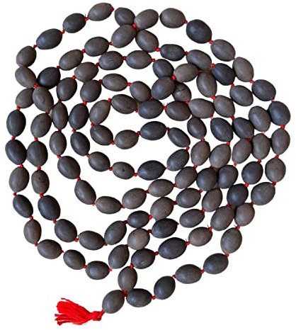 NAISHA Original Kamal Gatta Mala (Lotus Seeds) Prayer Rosary Japamala Lakshmi Puja Mala Hindu Meditation, Kamal Gatta Mala, Beads (Lotus Seeds), kamal gatta (lotus seeds)