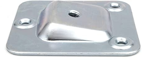 Design61 Set di 4 Piastre di Montaggio Inclinate di 10°, Filettatura M6, per Divano, Tavolo, Sedia, Armadio, Sostituzione Piedini Danneggiati