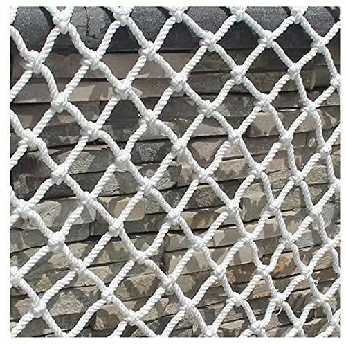 PHONME Isolation Netz Sicherheitsnetz Universal Schutz Netz Seil Netz Outdoor Für Schiene Balkon Geländer Treppen Spielplatz Kinder Innendekoration Outdoor 5cm*6mm(Size:4 * 5m（13 * 16ft）)