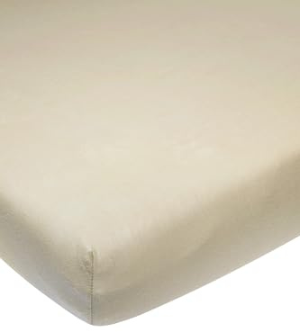 Meyco Home Spannbettlaken Juniorbett 140x200cm Spannlaken Sand | 100 % Baumwolle - Oeko Tex zertifiziert - Spannbetttuch - Rundum-Gummizug - atmungsaktiv & hautfreundlich