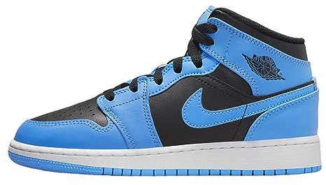 Nike Air Jordan 1 Mid University Blue/Black-White Gs, 36
