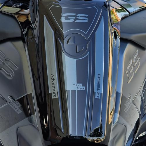 Resin Bike Motorcycle 3D Stickers Compatible with Bmw R 1250 GS Adventure Triple Black 2021-2024. Tank Protector Protection from Impact and Scratches. Resin Stickers - Gadget Moto