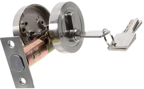 Secure Bedroom Door Lock with Key Single Deadbolt for Internal Doors
