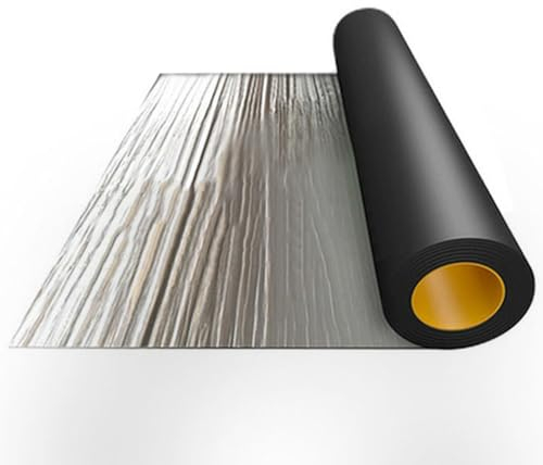 NIANXINN Wasserdichtes Klebeband,Selbstklebendes Bitumen Aluband Reparaturband Dichtband,Butylband,für Dachlecks,Risse,Dachrinnen,Fensterbank-Lücken,Rohrabdichtung,Breite x Länge (1x9m)