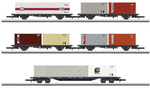Märklin 82664 Z 5er-Set Wagen Container-Transport, MHI