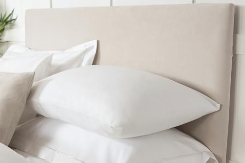 Belledorm Kopfteil-Wickeltuch – verwandelt ein trist aussehendes Kopfteil – luxuriöses Wildlederimitat – 70 cm Höhe (Leinen, Kingsize-Bett)