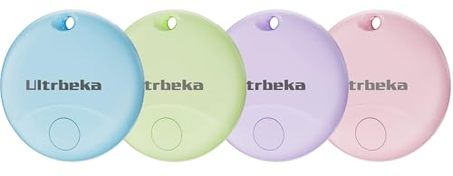 Schlüsselfinder Air Tag KeyFinder 4er Pack, Tracker Tags Kompatibel mit Apple Wo ist? APP (iOS NUR), Item Finder für Key, Gepäck, Koffer, IP67 Waterproof Mini-Tracker(Unterstützt kein Android)