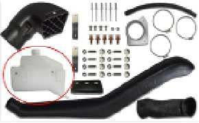 CQFCY Auto-Lufteinlass-Schnorchel-Sets für Mitsubishi Triton MN/ML 2006, Road-Styling-Zubehör, Lufteinlasssysteme Off Road Mit Erhöhtem Luftstrom
