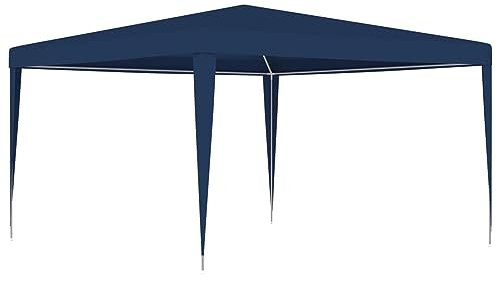 Partyzelt für den Außenbereich, 4 x 4 m, blau, wasserdicht, Gartenpavillon, Überdachung für Veranstaltungen, Camping und Hochzeiten