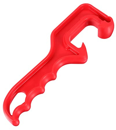 COLLBATH Abrelatas Manual Portátil para Pintura Plástico Abs Rojo Antideslizante Herramienta Levantador de Tapa Cómodo para Hogar, Cocina y Pintura Profesional