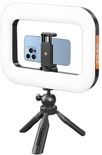 Ring Light For Phone - Handheld Portable Led Ring Light - Adjustable Video Accessories For Photography Vlogging Studio Filming Creation Blogging