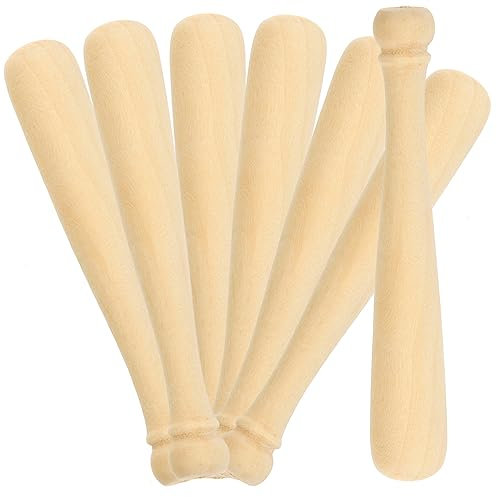 Veemoon 20 Stück Kleiner Holz Baseballschläger Selbstgemacht Zum Bemalen Unlackiert Glatt Kinder Bastelset Für Kreative Malprojekte Partydeko Und Geschenke
