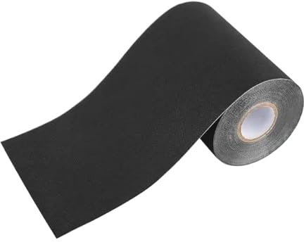 QAUUCP Ruban de Gazon Artificiel Ruban adhésif Vert for Jardin, Jointure de Gazon synthétique, Gazon Artificiel, décoration(Black Single Sided,100mmx3.0m)