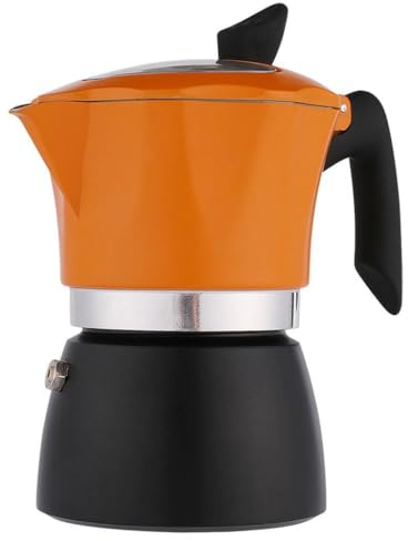 lmoikesz Hitzebeständige Glas Perkolator Kaffeekanne, einfach zu montieren, für Küche, Camping, Espressokocher für den Herd, hergestellt aus verschiedenen Materialien