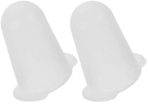 HOMSFOU Protectores de Silicona para Puntas de Decoración de Pasteles, Cubiertas Protectoras Flexibles para Boquillas de Manga Pastelera, Juego de 2 Piezas Tamaño Grande para Repostería