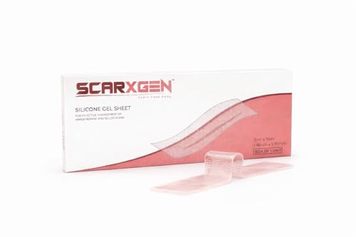 SCARXGEN Silikon-Gel-Folie – 3cm x 15cm, Transparentes Narbenblatt für neue & alte Narben – Waschbar, Wiederverwendbar, Medizinisches Silikon, 1-pack