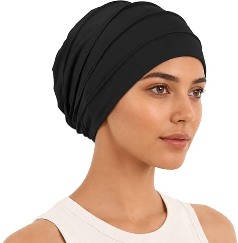 Kiiwah Turbante Chemioterapia Donna, Elastico Copricapo Cuffia Chemioterapia Cotone Traspirante Unisex Turbanti Chemio Morbido Cappello da Notte Turbanti Oncologici per Casual, Sport