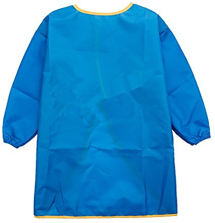 Yundxi Kinder Malkittel, Kinder Bastelkittel, Bastelschürze, Kinder Schürze - Malschürze mit Langarm (Blau,Mittel)