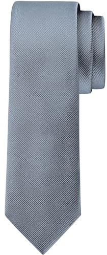 BomGuard Herren Krawatte 6 cm – matt & schmal – modern – einfarbig – verstellbar