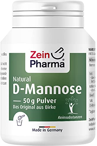 ZeinPharma D-Mannose Pulver 50g (Monatsvorrat) - dietätische Behandlung gegen Blasenentzündung