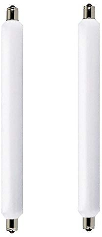 JQslight S15s LED Bulb 284mm, 6W S15 Strip Light T25 Tubular Lamp 180° S15 Double Ended LED 284mm 60w Halogen Replacement for Mirrors, Under Kitchen Light Fittings, Warm White 3000K(2-Pack)