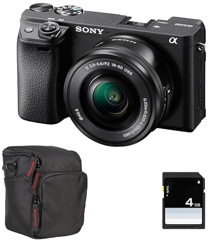 Kit Photo Personnalisé crée à l'aide de SONY Alpha 6400 Noir + 16-50 + Sac + SD 8 Go