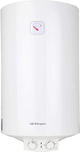 Orbegozo TRM 54 Termo eléctrico 50 litros, Modo ECO, Tanque esmaltado vitrificado, Termostato regulable, 1500 W de potencia, Negro