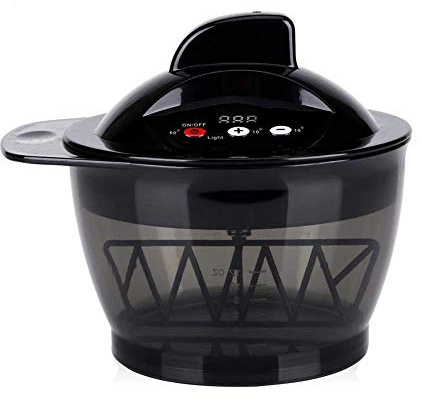 Wandisy Venta Loca Crema para el Cabello eléctrica Mezclador automático Color del Cabello Mezclador de tazón con USB Recargable y Pantalla LCD de Tiempo