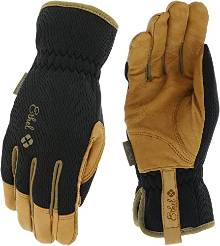 Mechanix Wear Guantes Ethel® Garden Leather (Grande, Negro)