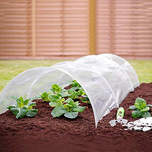 Unibos | Plant Protection Grow Tunnel | Garden Vegetable Plant Protection | Insect Barrier | Plant Frost Protection Fleece | Cover From Birds and Insects | Ground Cover | Length -1.5m