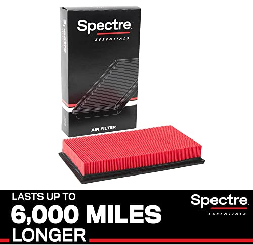 Spectre Essentials Engine Air Filter by K&N: Premium, 50-Percent Longer Life: Fits Select 2007-2020 FORD/LINCOLN/MAZDA (Explorer, Police Responder, Flex, Taurus, Aviator, MKT, MKS, CX-9, 6), SPA-2395