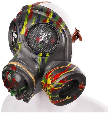 NewL Mehrfarbige Steampunk-Gasmaske, Retro, Maskerade, Cosplay, Masken, Halloween, Party-Zubehör, Verkleidungsrequisite