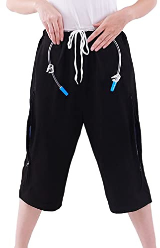 Lmaray Katheter-Beintasche für Beintaschen, für 2000 ml Beinbeutel, geeignet für Nephrostomie, Suprapubische und Gallenkatheter, Schwarz, L
