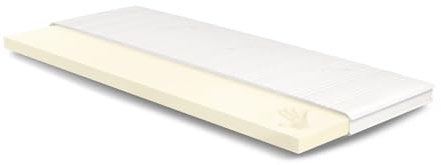 Meisterschlaf Visco Topper 110x210 cm – Höhe 7 cm – Weich & Wärmend – Memory Foam RG 50 – Oeko-TEX® Standard 100 – Tencel™ Lyocell 3D Doppeltuch-Bezug waschbar – Made in Germany