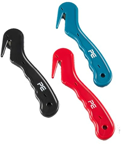 Premier Equine Yard Knife - A Safety Knife Ideal for Cutting Bale Twine, Peacock Blue, One Size