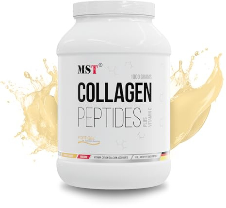 MST® Nutrition Kollagen Pulver Fortigel® mit Vitamin C, Kollagen Peptide mit Vitamin C Pulver – Made in Germany, Bioactive Collagen Peptides® BCP®, Collagen Peptide, Kollagen Komplex (1000gr)