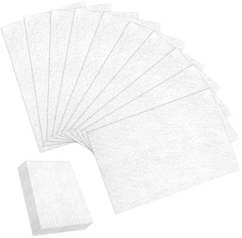 10 PCS White Felt Sheets Fabric for Crafts, 30 X 20 CM Soft Felts Sheets Fabric Thick Stiff Craft Felt Cloth Pads Sheet for DIY Art and Sewing Projects Crafts Making Supplies