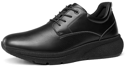 Bruno Marc Zapatillas de vestir MaxFlex ActiveMetro para hombre | Entresuela acolchada KineticFoam, plantilla transpirable, suela de goma antideslizante, elegantes y versátiles paseos de fin