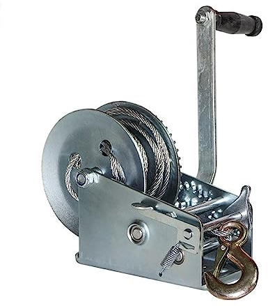 Montacarichi da Balcone, 600 Lb-3000 Lb Fune Verricello di sollevamento Manuale for uso domestico Verricello di sollevamento manuale Macchina di trazione autobloccante con fune in acciaio,per Camion,