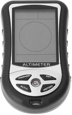 Altimetro elettronico: calibro di temperatura del barometro multifunzione a mano Compass | Misuratore altimetro portatile | Previsioni meteo altimetro portatile | altimetro per