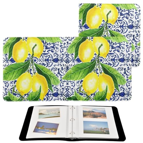 JUMBEAR Grande album fotografico autoadesivo con 20 pagine album fai da te per matrimoni, famiglia, bambini, vacanze, limone