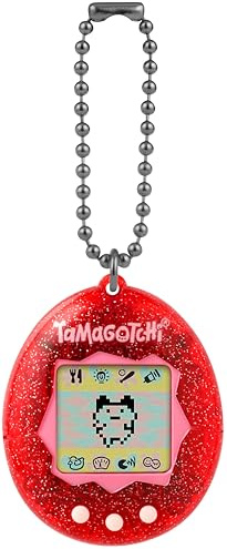 Bandai – Tamagotchi Original Color Collection Red – virtuellt elektroniskt djur – interaktiv leksak på italienska – Tamagotchi röd – leksak för barn från 8 år och äldre – 46006