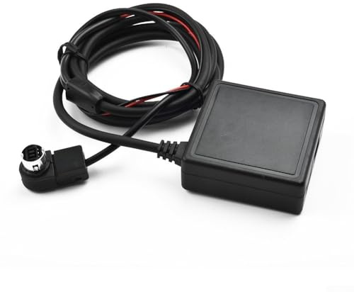 Cavo adattatore Bluetooth 5.0 AUX con microfono, scheda TF e supporto USB, audio Hi-Fi, compatibile con Alpine Ai-NET Port KS-U58 e radio Alpine selezionate