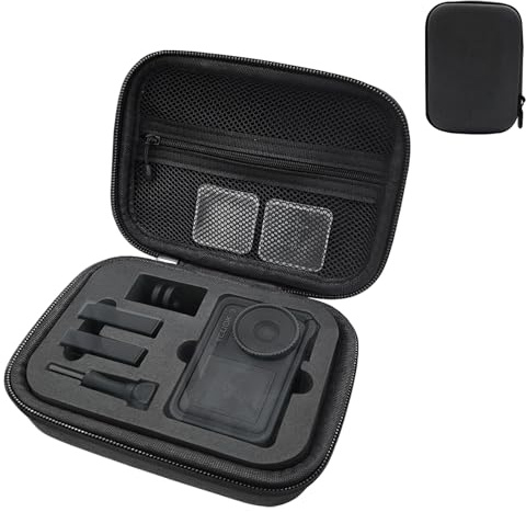 Watproofit Action Kamera Aufbewahrungstasche aus Eva (Schwarz) | Stoßfeste Hartschalen Tragetasche & Schutzhülle für DJI Osmo / Action 5 Pro / 4 / 3, Leicht & Kompakt
