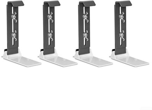 Soportes ajustables para alféizar de ventana, 4 unidades, para fijación de macetas de balcón, acero inoxidable resistente a la corrosión