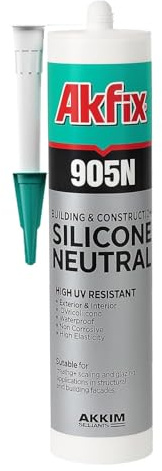Neutraler Silikon Weiss – UV-beständig, Wasserdicht – Dichtstoff für Bad, Küche, Fenster & Bau – 310 ml (Neutraler Silikon Weiss, 1)