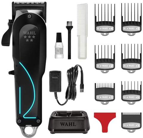 Wahl Senior 2.0 Professionell Trådlös Hårklippare för Taper och Fade | Sladdlös Klippare med Adaptiv Hastighetskontroll och DLC-belagt Blad, med upp till 2,5 Timmars Sladdlös Drifttid