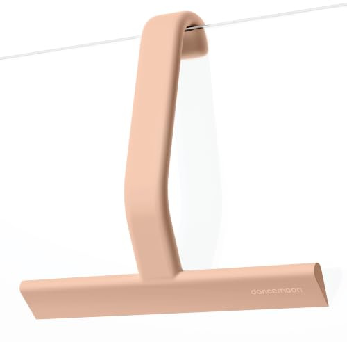 dancemoon JustHang Shower Squeegee with Built-in Hook, 10-Inch Terracotta